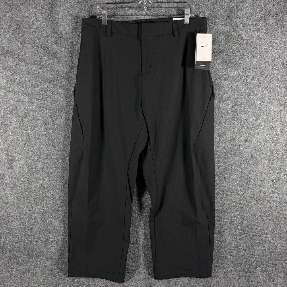 Nike 24.7 PerfectStretch Pants Mens 34x30 Black Dri-FIT UVA UVB Loose Fit NWT